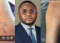 Music Executive, Ubi Franklin, Tattoos Names Of His Four Children On His Hand (Photo)