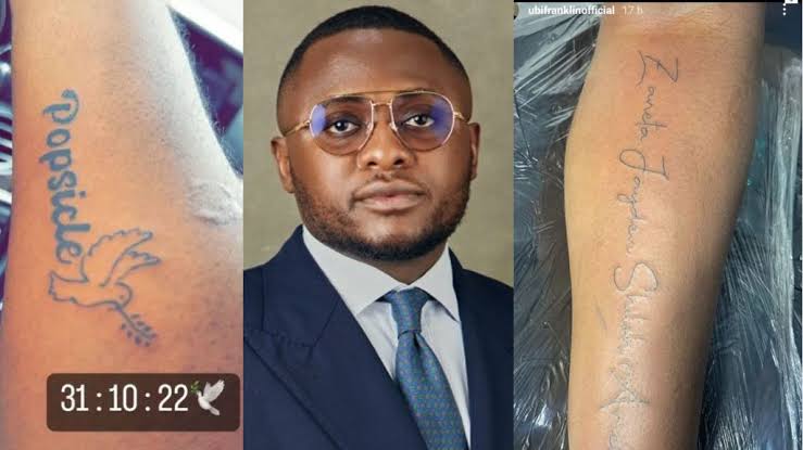 Music Executive, Ubi Franklin, Tattoos Names Of His Four Children On His Hand (Photo)