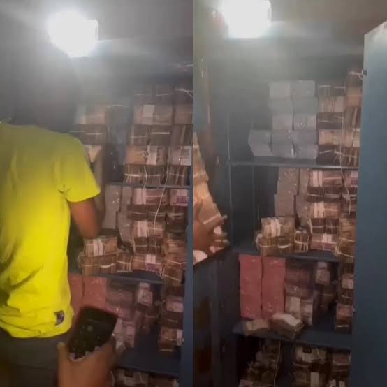 Bank Hides New Naira Notes In Vault (Video)