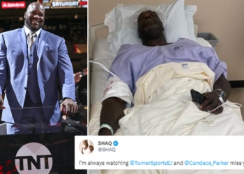 NBA Legend, Shaquille O'Neal Sparks Concern By Tweeting Photo Of Himself In A Hospital Bed
