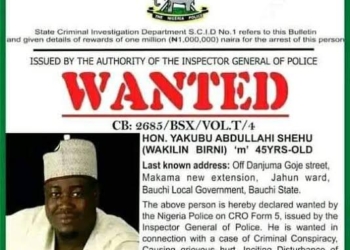 Police Declare Bauchi Lawmaker Wanted, Place N1m Bounty