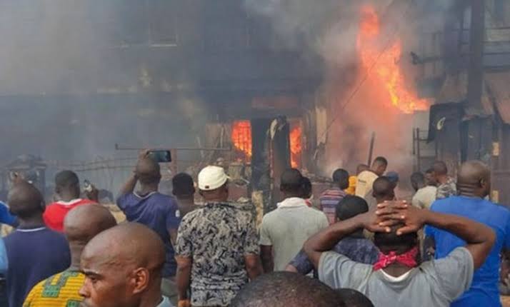 Fire Outbreak At Queens College In Lagos