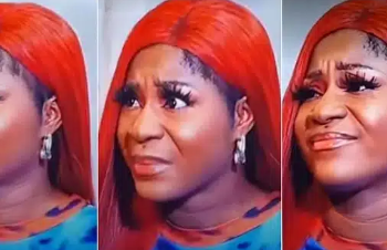 “Destiny wetin be this?” – Lady tackles Destiny Etiko over her wig in movie scene (Video)