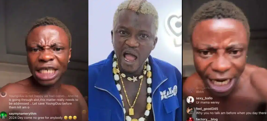Portable tried to use me for ritual, he’s sad I didn’t die” – Young Duu spits fire, rains curses on Portable’s generation