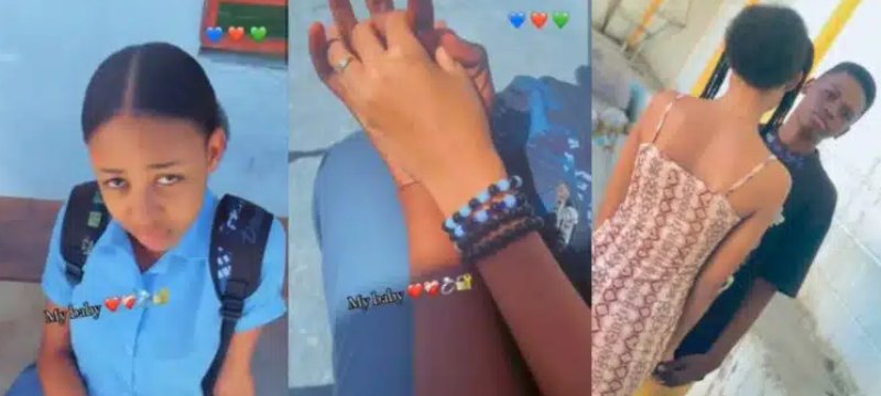 Omah Lay go soon carry am” – Secondary school student stirs reactions as he flaunts beautiful girlfriend