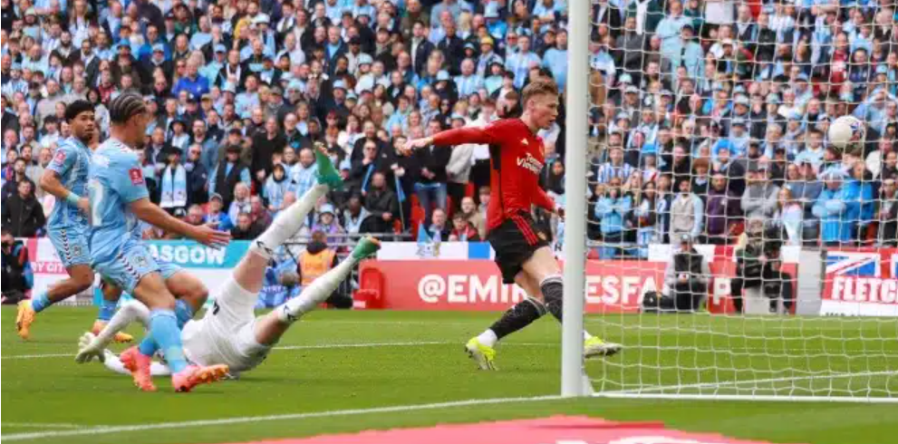 Manchester United survive Coventry scare to reach FA Cup final