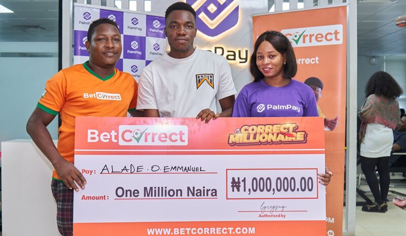 Palmpay Users Won 1Million Naira In The Millionaire Promo On Betcorrect 