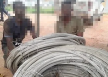 Two scavengers arrested for stealing aluminum cables in Ogun