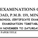 Download NECO GCE 2025 Timetable