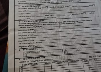 Jamb 2026 form