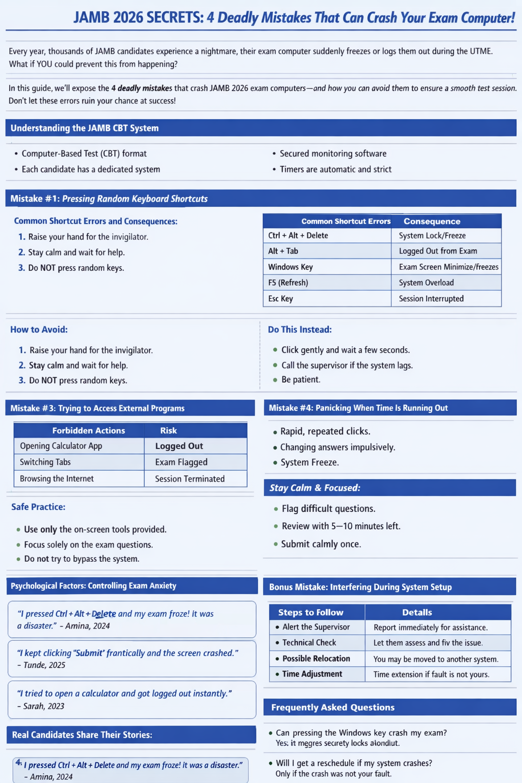 JAMB 2026 SECRETS: 4 Deadly Mistakes That Can Crash Your Exam Computer! 1 JAMB 2026 SECRETS: 4 Deadly Mistakes That Can Crash Your Exam Computer!