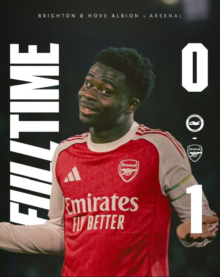 Arsenal Remain Top of the Premier League After Narrow Victory Over Brighton 1 1772660906687