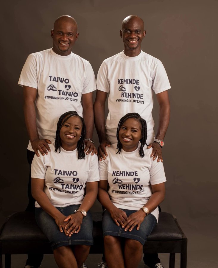 SENSE OR NONSENSE ? Twin Brothers Marry Twin Sisters in Rare Double Wedding in Ibadan 1 20260621 115706