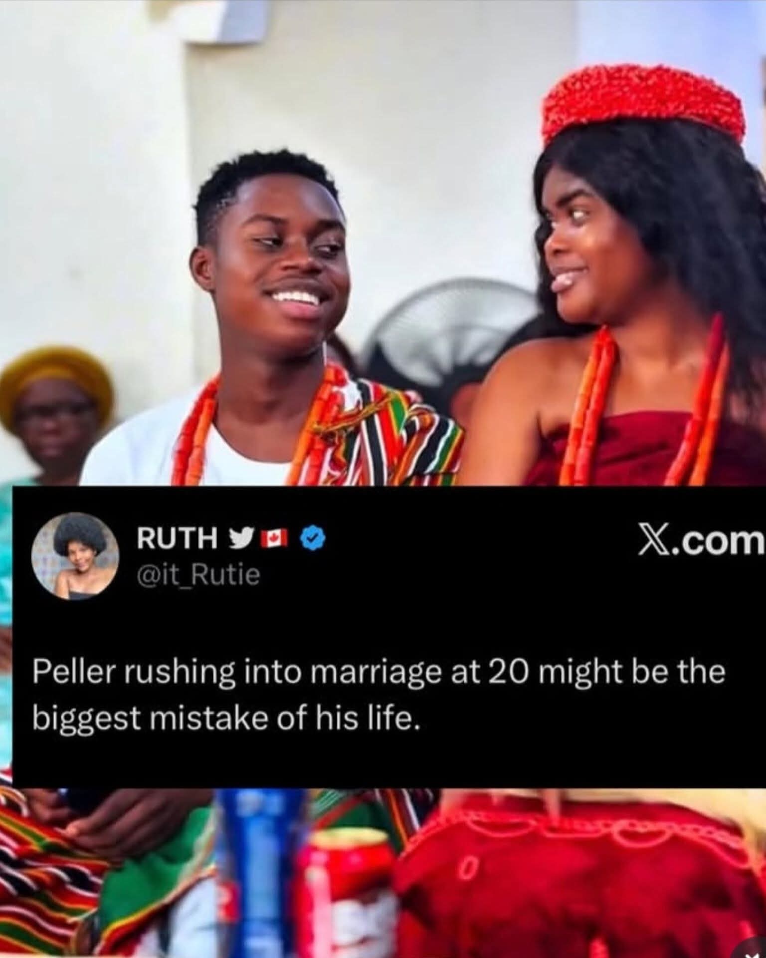 Peller rushing into marriage at 20 might be the biggest mistake of his life - fan trolls 1 FB IMG 1782082313529