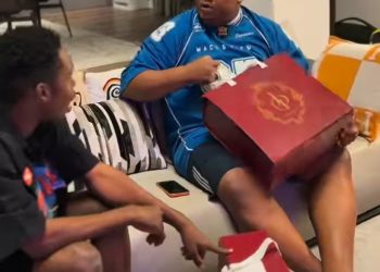 Peller Presents ₦350k/Yard Wedding Aso-Ebi To Cubana Chiefpriest