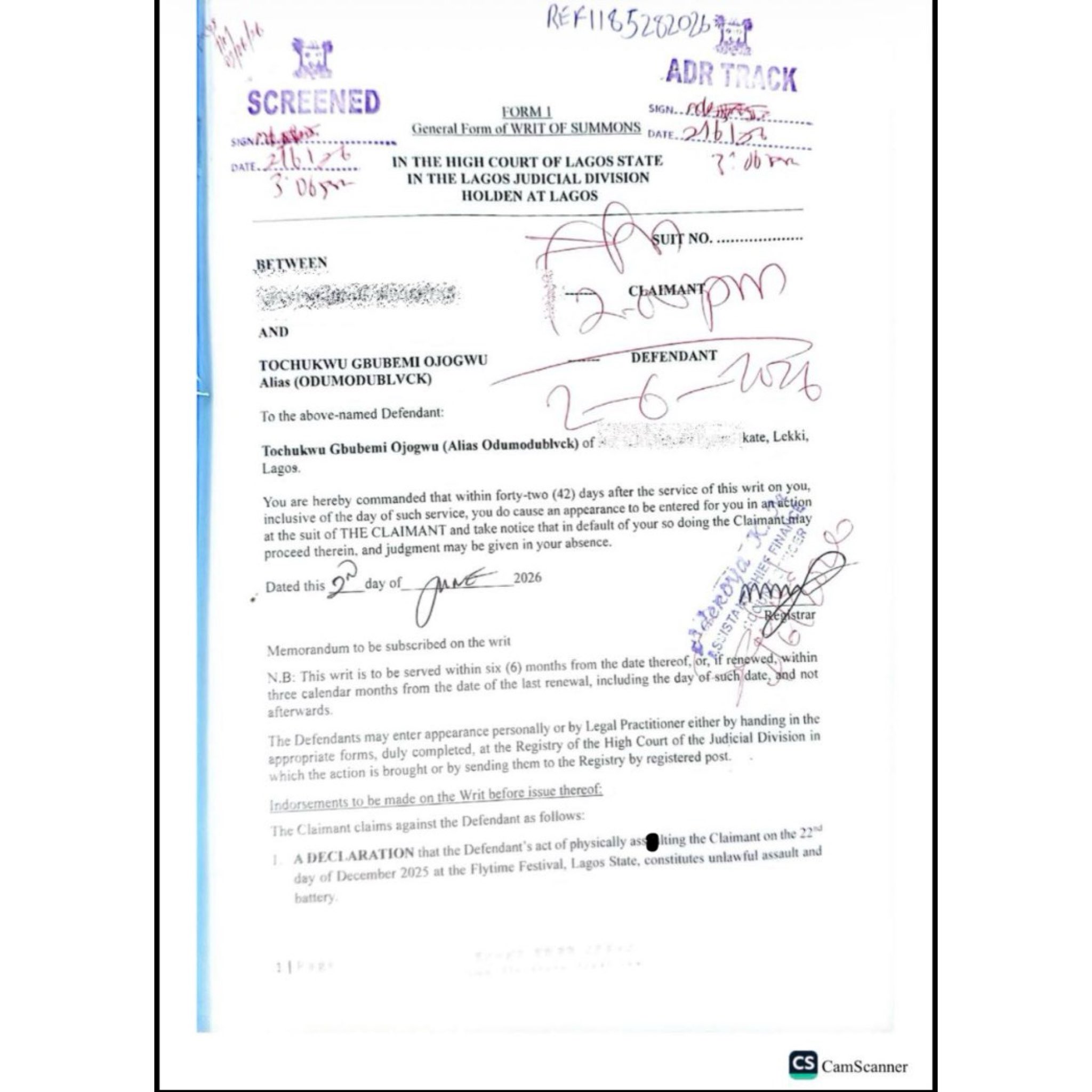 Chocolate City Commences Legal Proceedings Against Rapper Odumodublvck Over Alleged Physical Ass+ult of a Staff Member 3 HN26K3cXwAA6R43