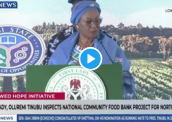 VIDEO: “I want to appeal to our young people in the entertainment industry …… Remi Tinubu request Burna boy, Davido to assist in helping the poor
