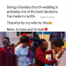 Man Smiles after his wife picked sunday for their wedding