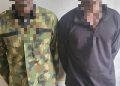 Two arrested for allegedly impersonating soldiers years after leaving military school 3 Two arrested for allegedly impersonating soldiers years after leaving military school