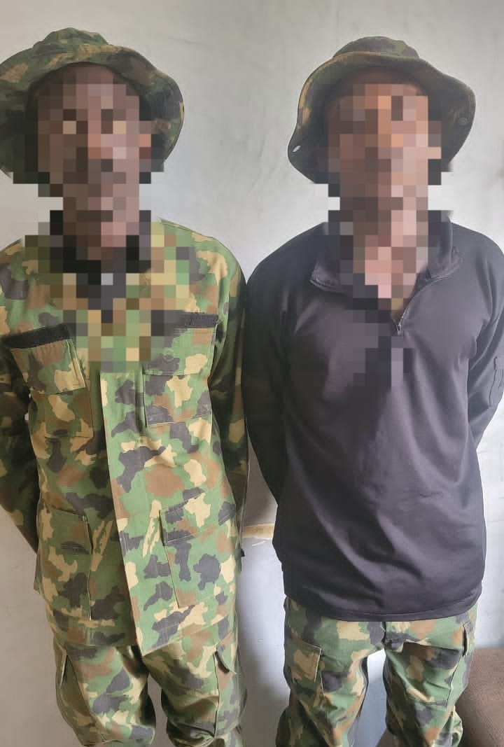 Two arrested for allegedly impersonating soldiers years after leaving military school 1 Two arrested for allegedly impersonating soldiers years after leaving military school