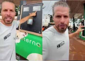REAL SHEGE!!: White tourist laments after buying fuel at ₦1,300 per litre in Nigeria (VIDEO)