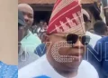 Osun State Elections: Gov Adeleke Speaks after casting his Vote 3 Governor Adeleke speaks to the press after casting his vote in Ede, Osun State