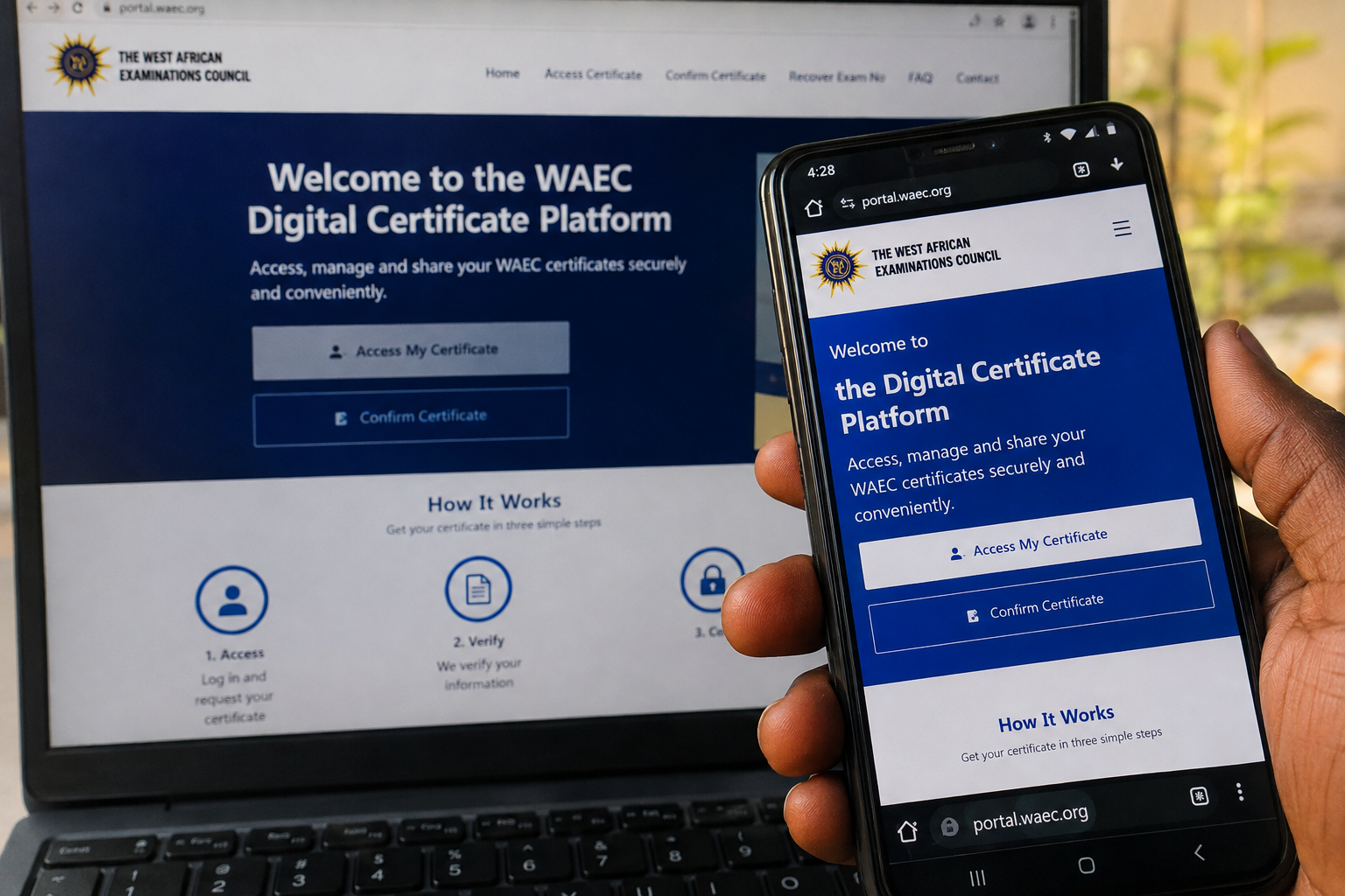 How to Access, Download and Share Your WASSCE Certificate by Phone 1 naijamixed.com .ng waec certificate