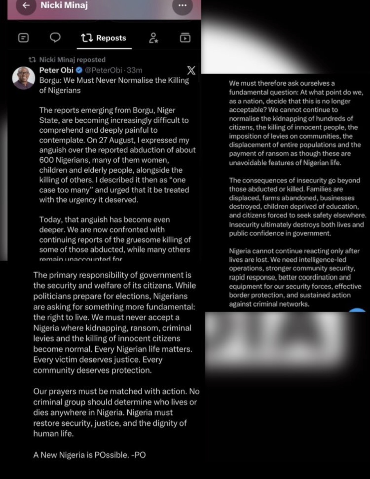 Nicki Minaj Reposts Peter Obi’s Post About Borgu Killings 1 20137542 img6440 jpegf7be36ec046f5e9a3a1cc07a700233db