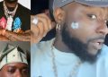 Davido shows off the new ‘WAVE’ earrings gifted to him by Adekunle Gold
