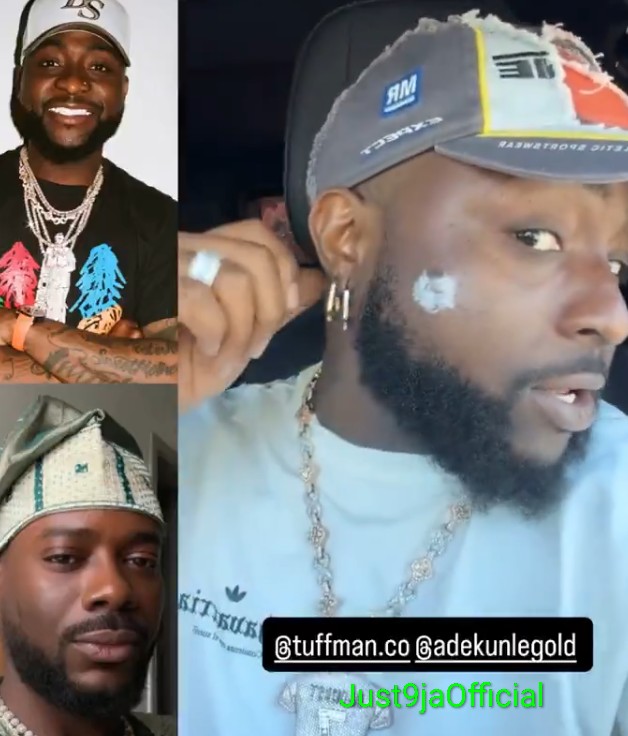 Davido shows off the new 'WAVE' earrings gifted to him by Adekunle Gold 1 Screenshot 20260904 1837362