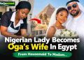 Nigerian Lady Serving as Housemaid in Egypt Becomes Oga’s Wife, Celebrates New Status