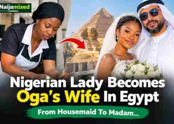 Nigerian Lady Serving as Housemaid in Egypt Becomes Oga’s Wife, Celebrates New Status